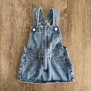 Old Navy Toddler Girl Floral Denim Overall Dress